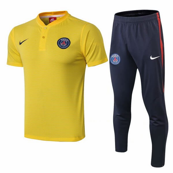 Polo Conjunto Completo Paris Saint Germain 2018/19 Amarillo